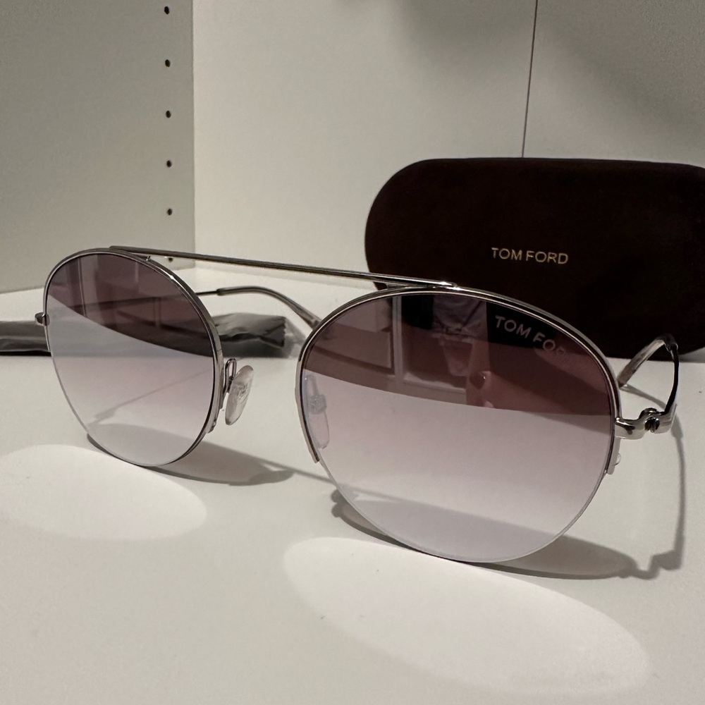 Tom Ford Mirrored Aviator Sunglasses